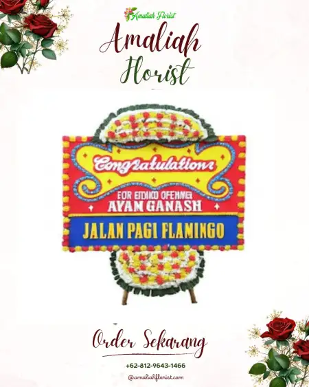 Sewa Papan Bunga Benda Baru Pamulang